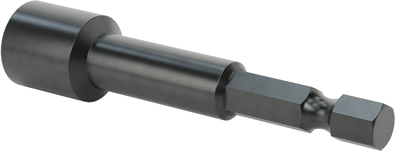 Somun Sökme Ucu, Bağlantı Elemanı Tutucu, 1/4" Altıgen Boyutu, 10 mm Boyut, 2-5/8" Uzunluk
