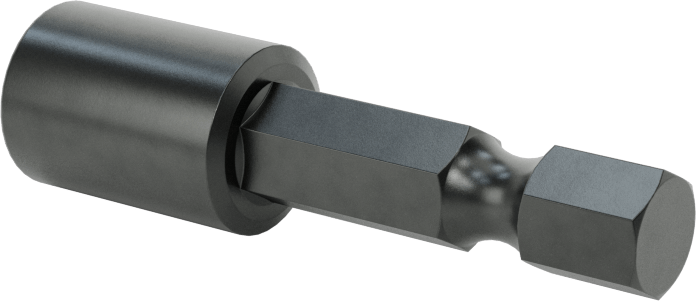 Somun Sökme Ucu, Bağlantı Elemanı Tutucu, 1/4" Altıgen Boyutu, 5,5 mm Boyut, 1-5/8 inç Uzunluk