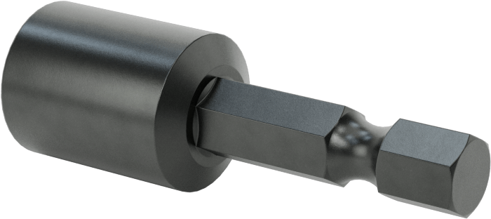 Somun Sökme Ucu, Bağlantı Elemanı Tutucu, 1/4" Altıgen Boyutu, 10 mm Boyut, 1-3/4" Uzunluk
