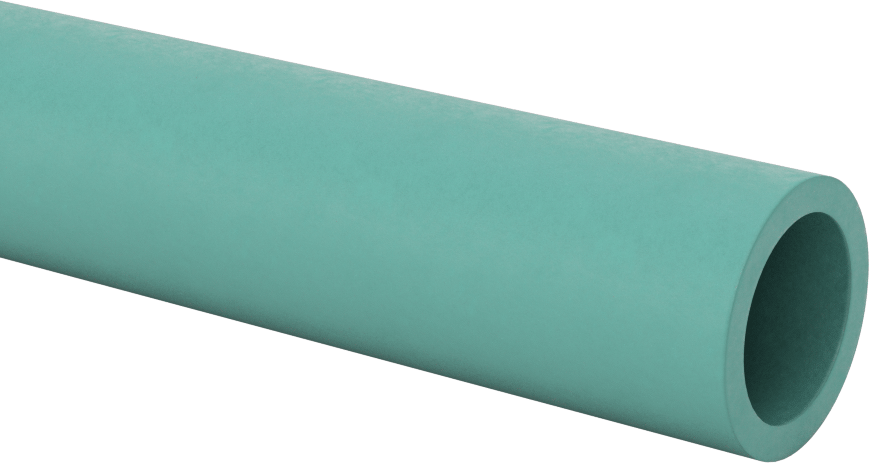 Yapısal FRP Fiberglas Yuvarlak Boru, 1/8" Duvar Kalınlığı, 1" OD, 3/4" ID, 5 Fit Uzunluk