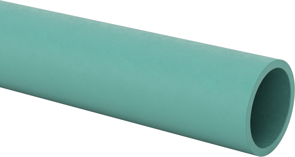 Yapısal FRP Fiberglas Yuvarlak Boru, 1/8" Duvar Kalınlığı, 1-1/2" OD, 1-1/4" ID, 5 Fit Uzunluk