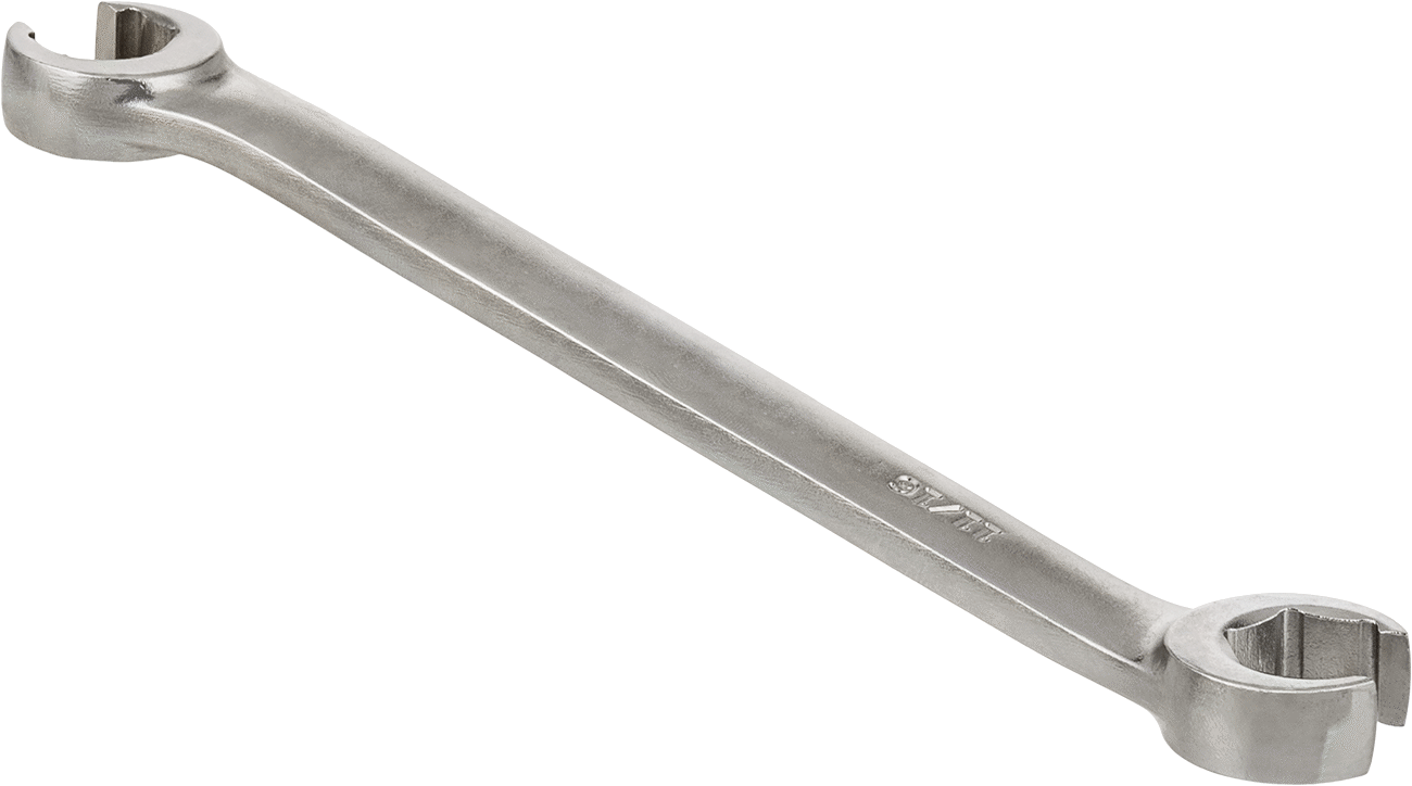 Secure-Grip Açık Uçlu Anahtar, Altıgen Açıklıklı, 5/8“ x 11/16” Boyut, 7-3/4" Toplam Uzunluk