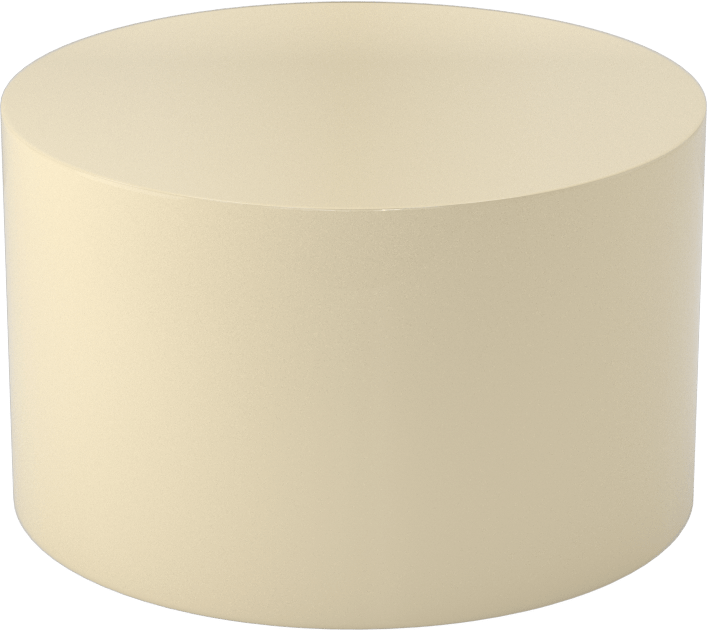 Aşınmaya Dayanıklı Kirli Beyaz Naylon Disk, 5" Çap, 3" Uzunluk