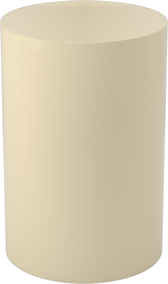 Aşınmaya Dayanıklı Kirli Beyaz Naylon Disk, 4" Çap, 6 inç Uzunluk
