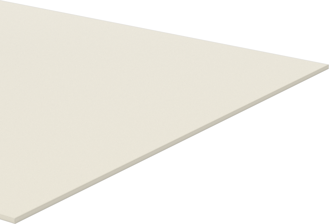 Aşınmaya Dayanıklı Naylon Levha, Krem, 12" x 48" x 7/64"
