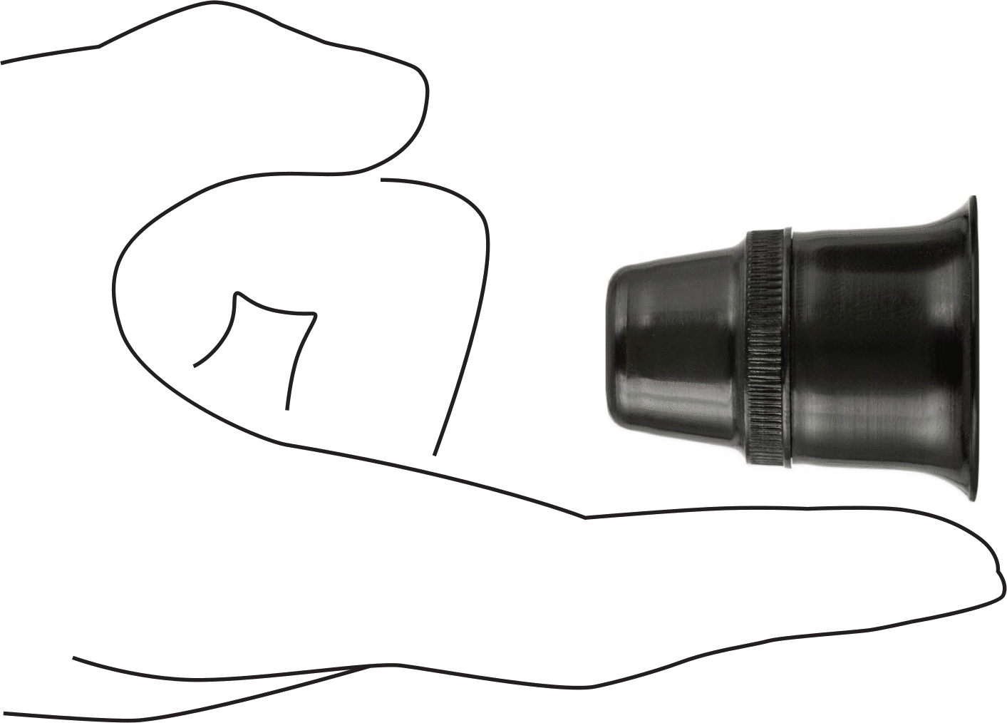 Büyüteç, Plastik Lens ile, 12x Büyütme
