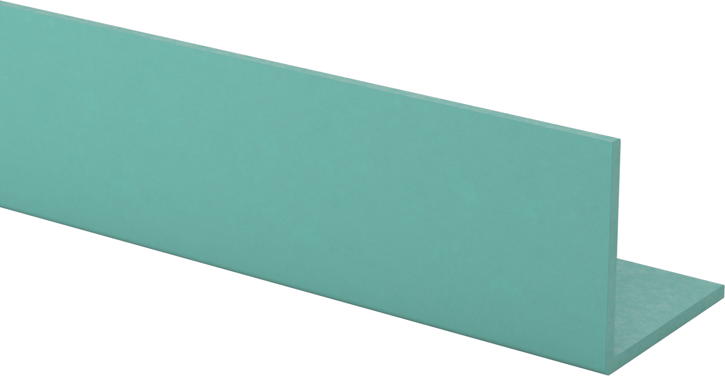 Yapısal FRP Fiberglas 90 Derece Açı, 3/8" Duvar Kalınlığı, 6“ Genişlik x 6” Dış Yükseklik, 2 Ayak Uzunluk