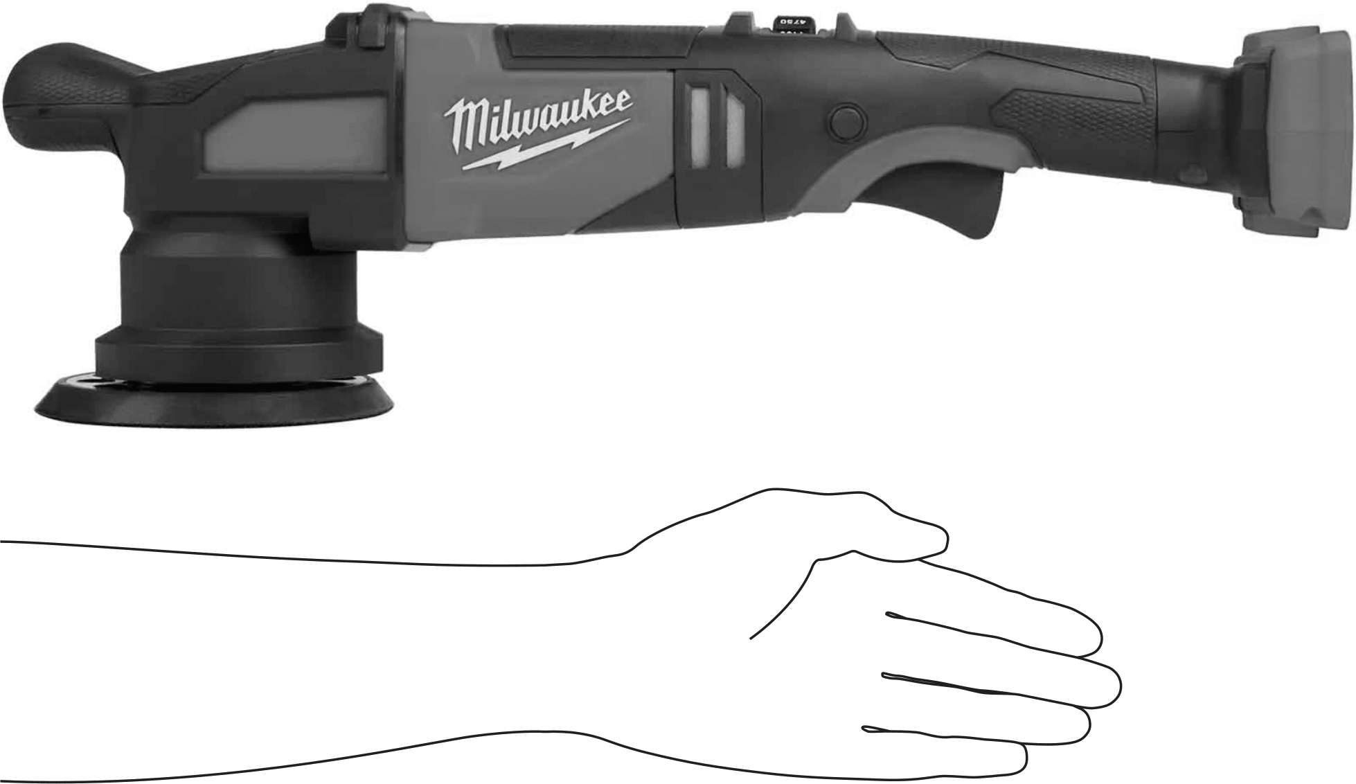 Girdapsız Akülü Parlatıcı, Milwaukee Model Numarası 2685-20