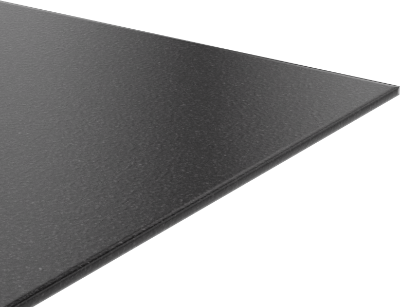 Kimyasallara Dayanıklı Kaygan Teflon® PTFE Levha, Siyah, 1/16" Kalınlık, 6" Genişlik, 6 inç Uzunluk