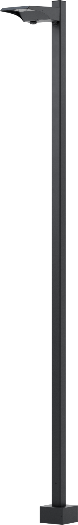 Direkli Kolay Takılan Direk Üstü Projektör, 1 Başlık, 16' Yükseklik x 30-1/2" Toplam Uzunluk, 21200 Lumens