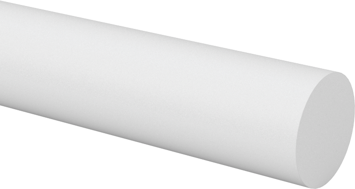 Kimyasallara Dayanıklı Kaygan PTFE Çubuk, 3/8" Çap