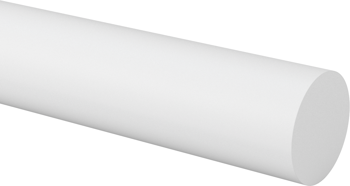 Kimyasallara Dayanıklı Kaygan PTFE Çubuk, 3" Çap
