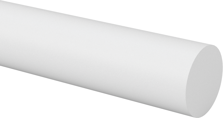 Kimyasallara Dayanıklı Kaygan PTFE Çubuk, 15/16 inç Çap