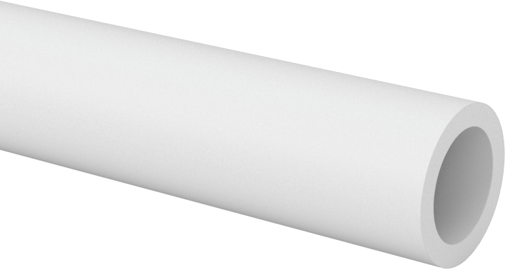 Kimyasallara Dayanıklı Kaygan PTFE Tüp, 7/16" OD x 5/16" ID