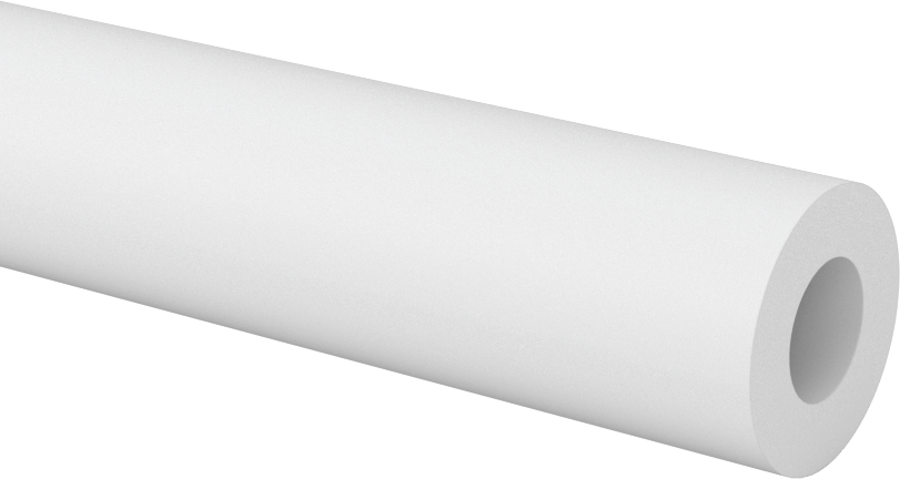 Kimyasallara Dayanıklı Kaygan PTFE Tüp, 3/4" OD x 3/8" ID