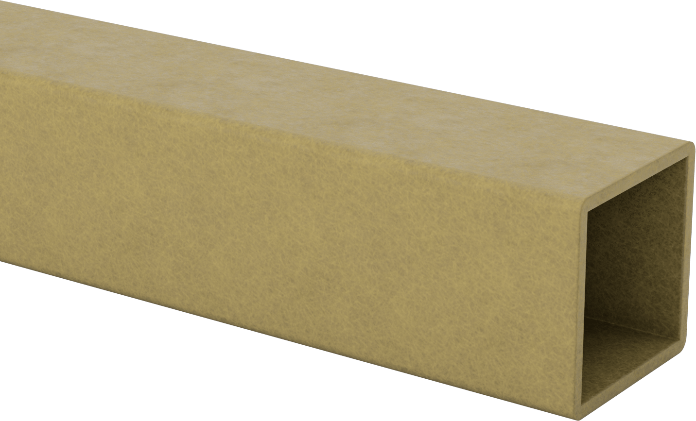 Yapısal FRP Fiberglas Kare Boru, 5 Fit Uzunluk, 6“ Dış Genişlik x 6” Dış Yükseklik