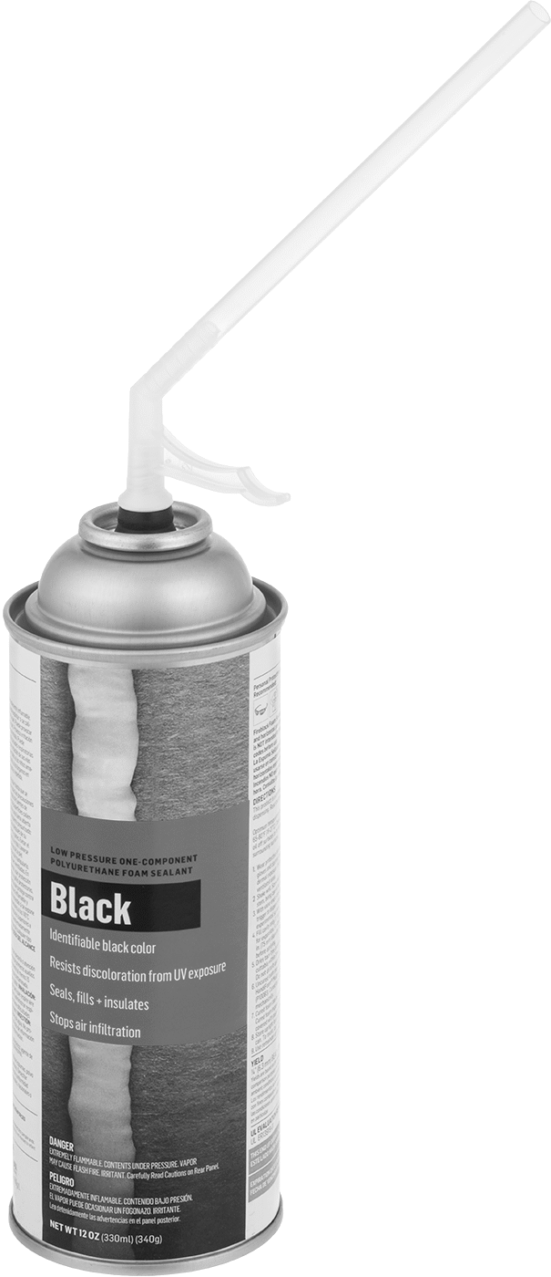 12 oz. Siyah Sprey Köpük Yalıtım Kutusu
