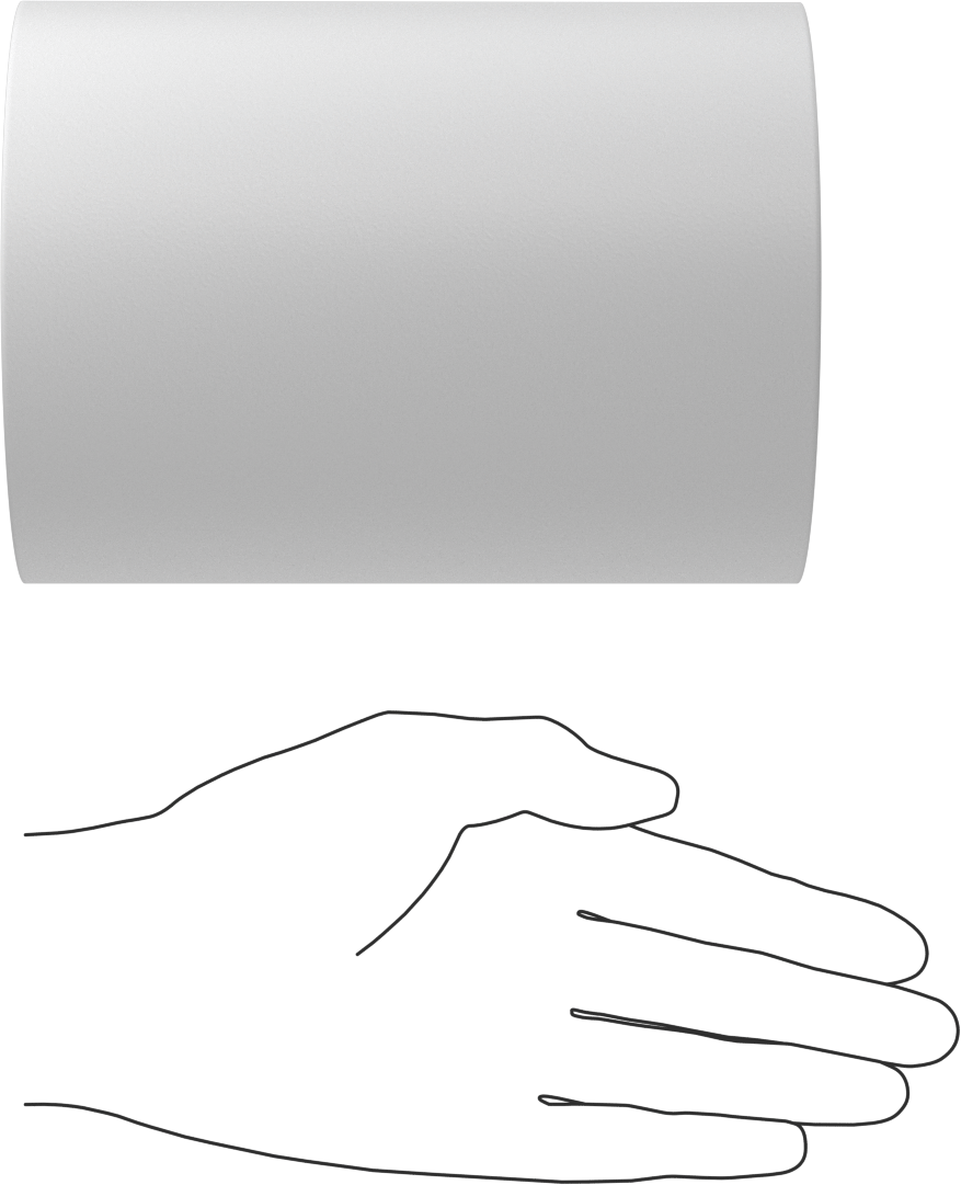 Kimyasallara Dayanıklı Kaygan PTFE Tüp, 6 inç Uzunluk, 4-1/2" OD x 4" ID