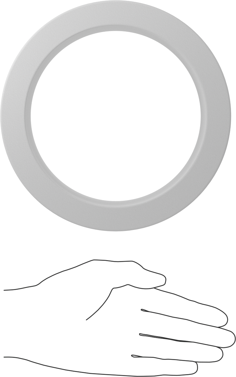 Kimyasallara Dayanıklı Kaygan PTFE Tüp, 3" Uzunluk, 7" OD x 5-1/2" ID