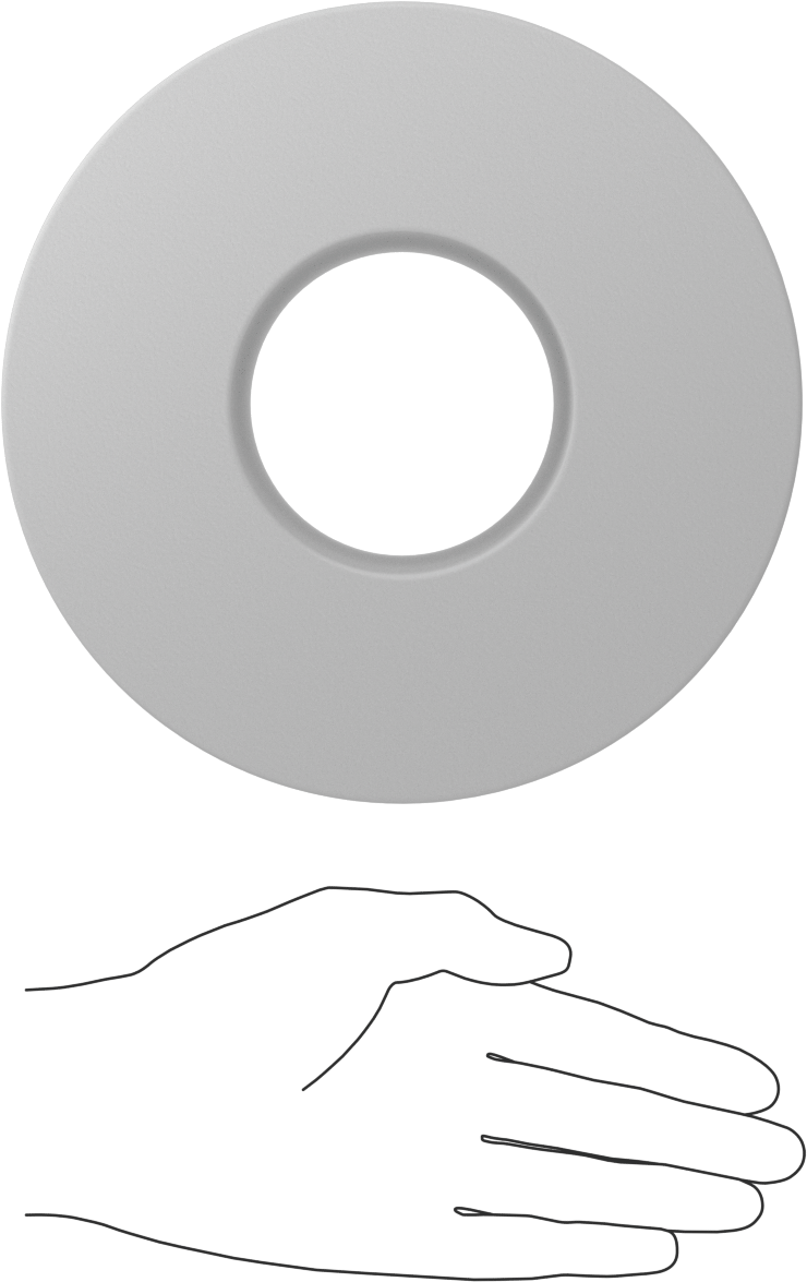 Kimyasallara Dayanıklı Kaygan PTFE Tüp, 6 inç Uzunluk, 7" OD x 3" ID