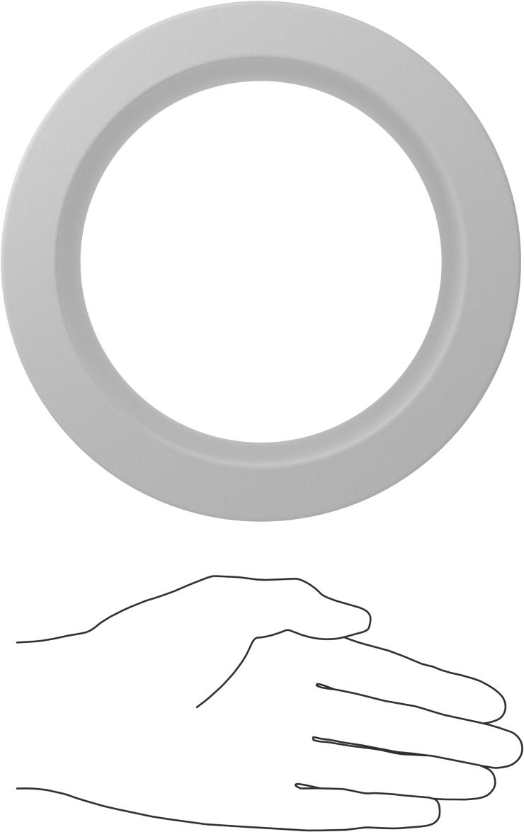 Kimyasallara Dayanıklı Kaygan PTFE Tüp, 6 inç Uzunluk, 7" OD x 5-1/2" ID
