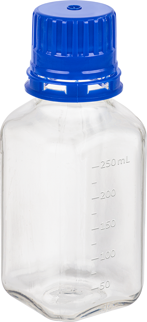 Steril, Kurcalanmayı Gösteren Plastik Şişeler, 8 FL. oz. Kapasite