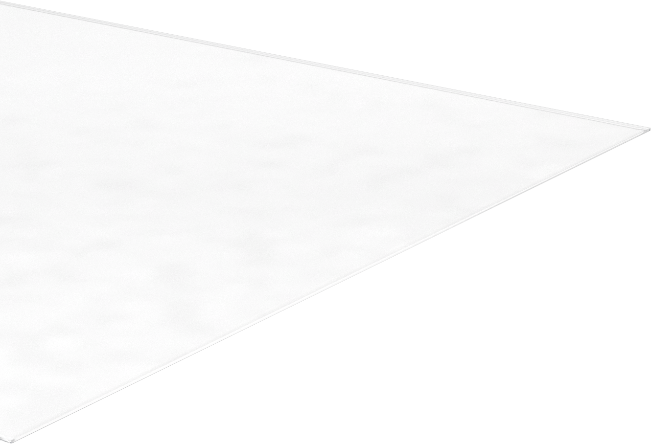 Şeffaf Çizilmeye ve UV Işınlarına Dayanıklı Döküm Akrilik Levha, 24" x 36" x 1/16"