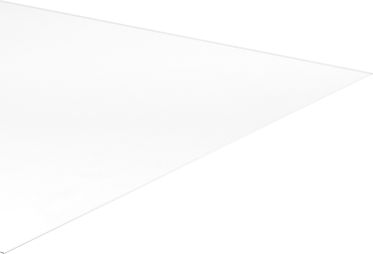 Şeffaf Çizilmeye ve UV Işınlarına Dayanıklı Döküm Akrilik Levha, 48" x 48" x 1/16"