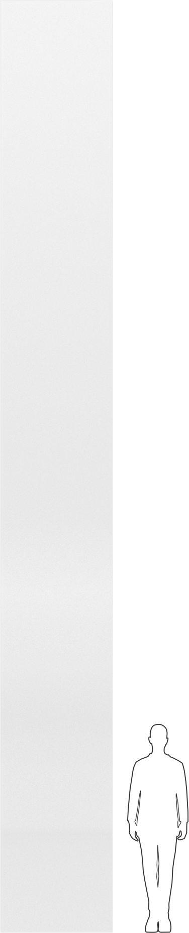 Şeffaf Kimyasal Dayanıklı PVC Film, 0,008 inç Kalınlık x 36 inç Genişlik x 25 fit Uzunluk