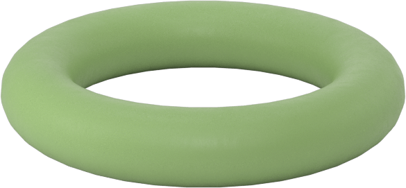 Kolay Takılan Yağa Dayanıklı Buna-N O-Ringler, PTFE Kaplı, 3/32 Kesirli Genişlik, Dash Numarası 110