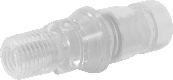 Kimyasallar için Yüksek Akışlı Hızlı Bağlantı Kesme Tüp Bağlantısı, Kapatma Valfli Plug, 1/4 NPT Erkek x 1 Kaplin Boyutu