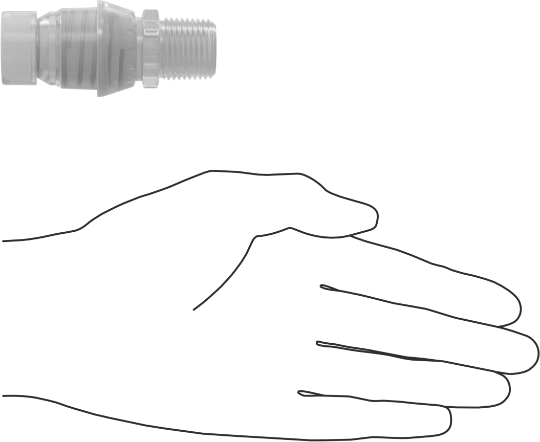 Kimyasallar için Yüksek Akışlı Hızlı Bağlantı Kesme Tüp Bağlantısı, Kapatma Valfli Plug, 1/2 NPT Erkek x 1-3/8 Bağlantı Parçası Boyutu