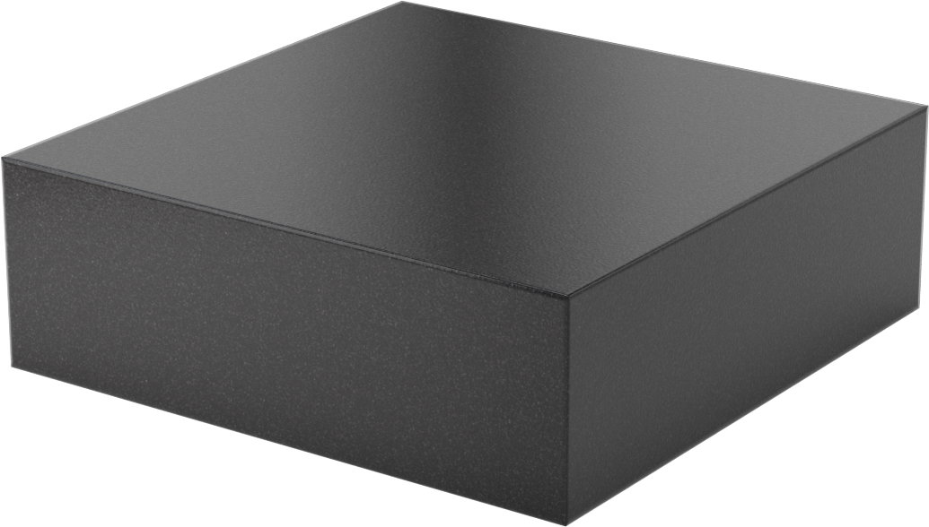 Antistatik Kaygan UHMW Polietilen Levha, 6" x 6" x 2"