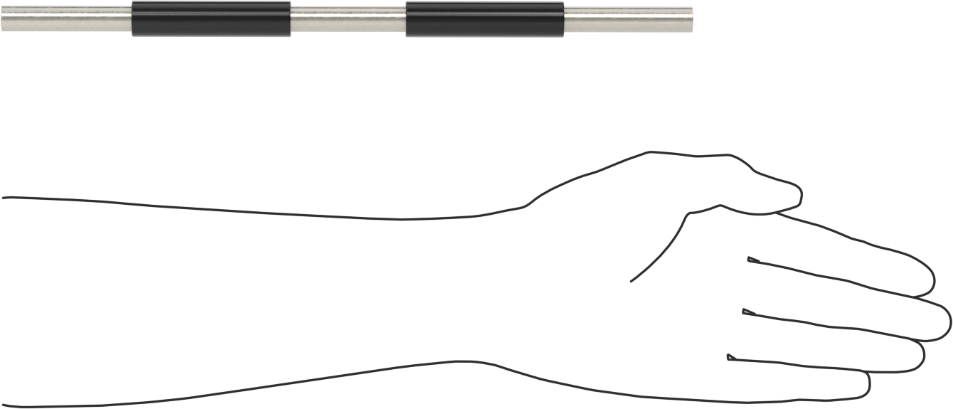Starrett Kalibrasyon Çubuğu, Model Numarası 234A-12, 12" Uzunluk, NIST Sertifikalı