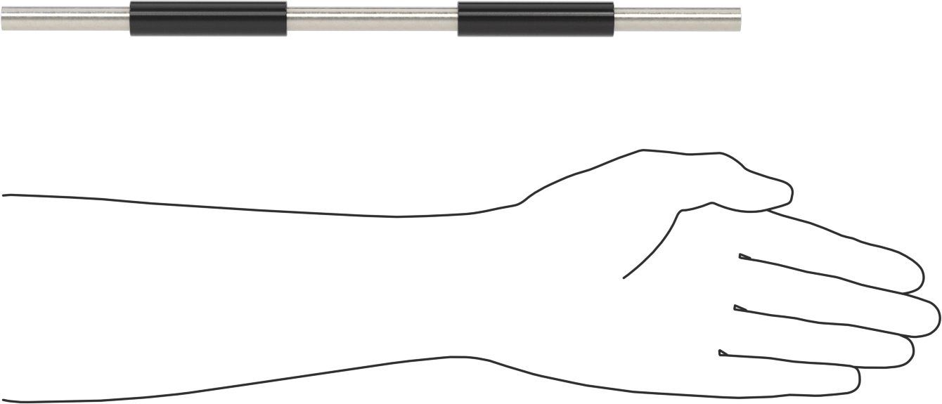 Starrett Kalibrasyon Çubuğu, Model Numarası 234A-13, 13" Uzunluk, NIST Sertifikalı
