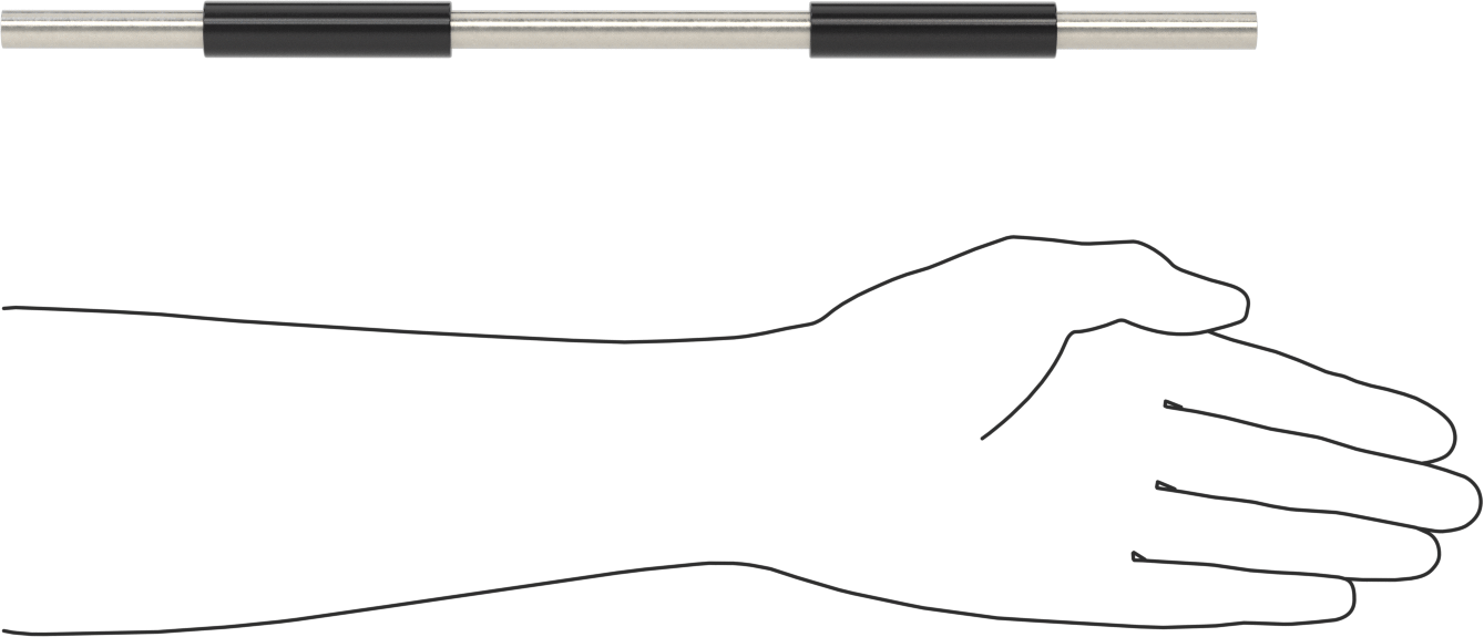 Starrett Kalibrasyon Çubuğu, Model Numarası 234A-14, 14" Uzunluk, NIST Sertifikalı