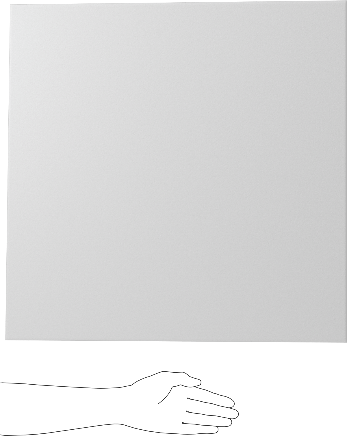 Beyaz Delrin® Asetal Reçine Levha, 1/16" Kalınlık, 24" x 24"