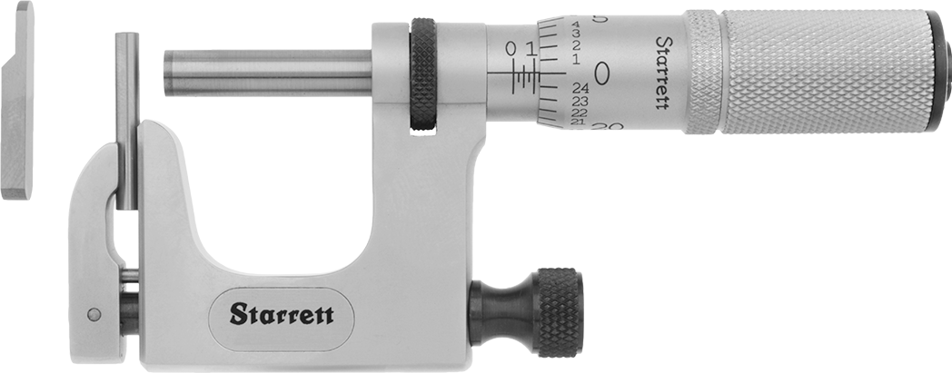 Starrett Dış Mikrometre, Boru için, Boru ve Düz Yüzeyler, Model 220xfl-1