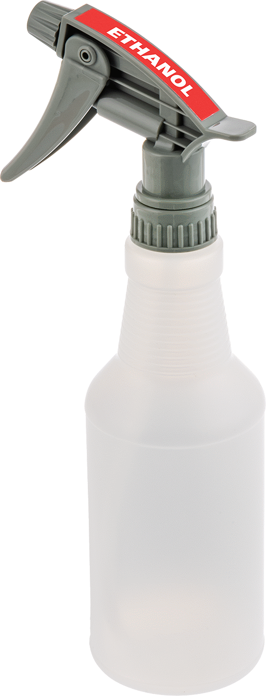 Ghs Standart Sprey Şişesi, Etanol Etiketi ile, 16 FL. oz./500 ml Kapasite