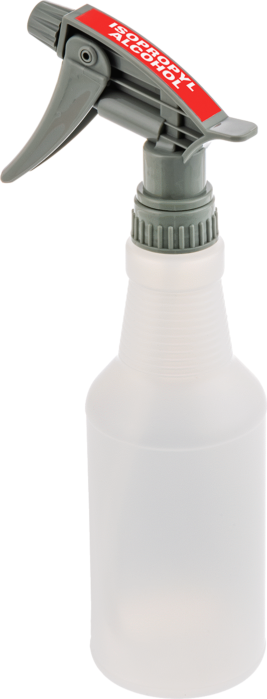 Ghs Standart Sprey Şişesi, İzopropil Alkol Etiketli, 16 FL. oz./500 ml Kapasite