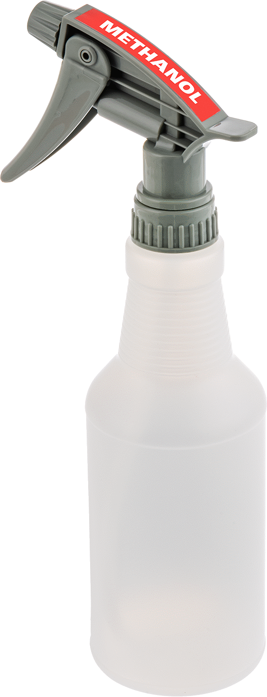 Ghs Standart Sprey Şişesi, Metanol Etiketi ile, 16 FL. oz./500 ml Kapasite