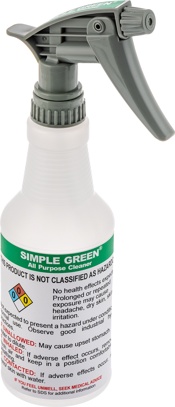 Ghs Standart Sprey Şişesi, Simple Green Etiketli, 16 FL. oz./500 ml Kapasite
