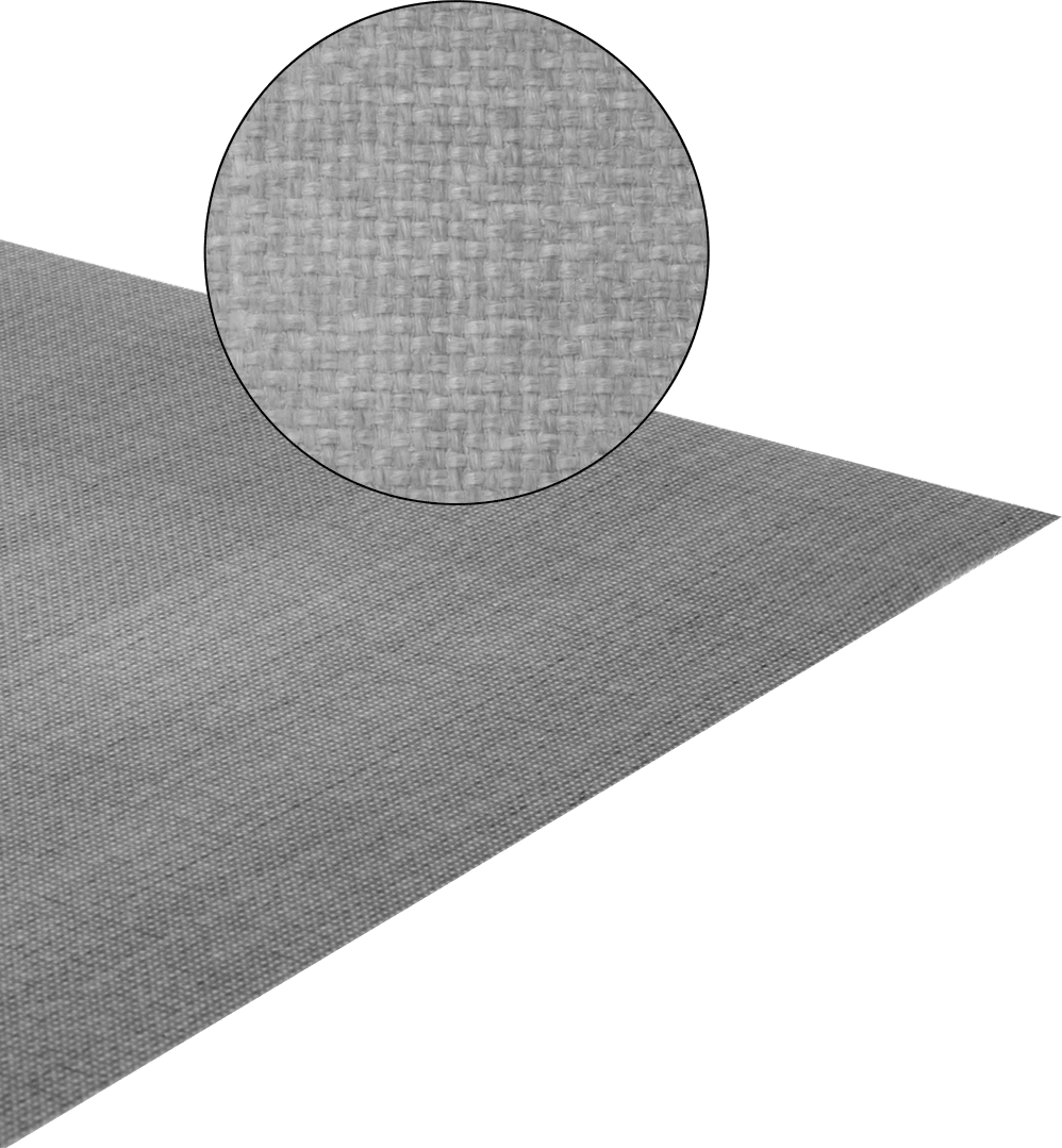 PTFE Kaplı Fiberglas Kumaş Levha, Düz Arka Yüzey ile, 37-1/2“ Genişlik x 0,003” Kalınlık