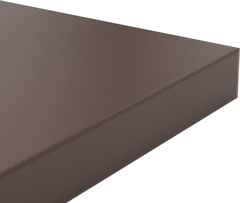 Kaygan Delrin® Asetal AF Reçine Levha, 6" x 6" x 5/8"
