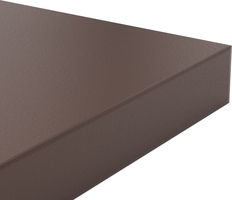 Kaygan Delrin® Asetal AF Reçine Levha, 6" x 6" x 3/4"