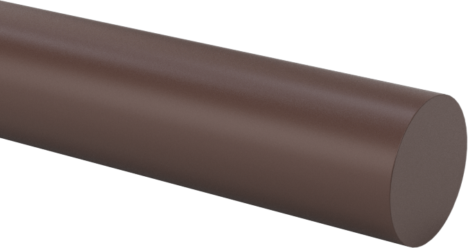 Kaygan Delrin® Asetal AF Reçine Çubuk, 1/4" Çap