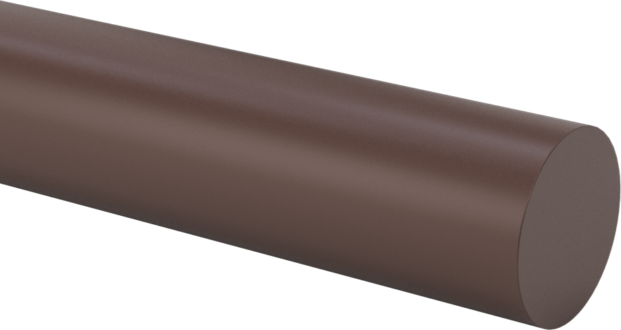 Kaygan Delrin® Asetal AF Reçine Çubuk, 1-1/8" Çap