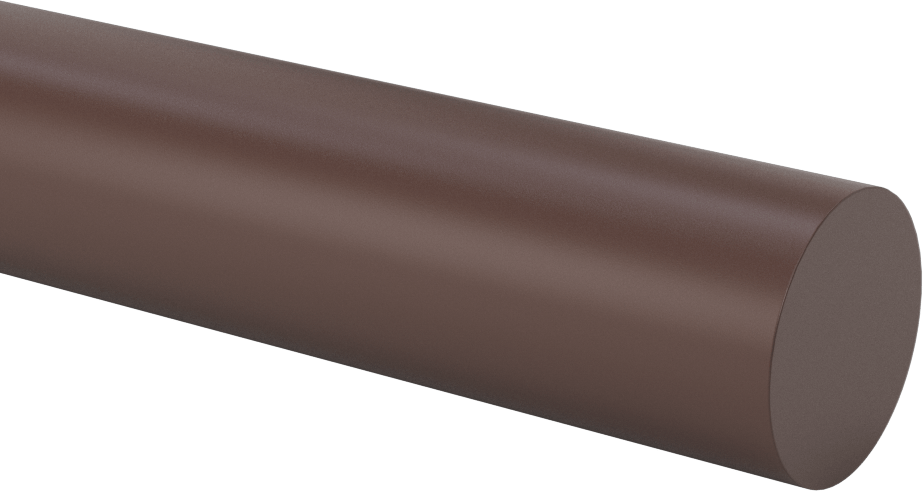 Kaygan Delrin® Asetal AF Reçine Çubuk, 1-1/4" Çap