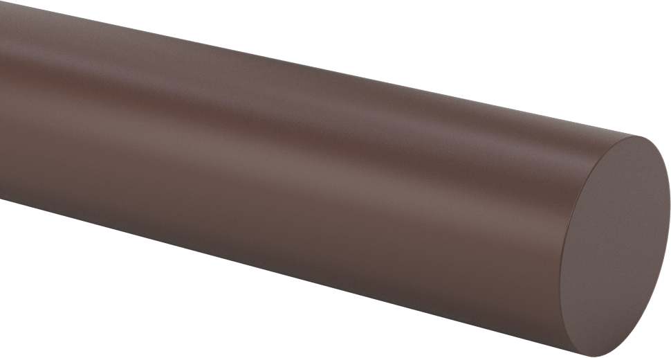 Kaygan Delrin® Asetal AF Reçine Çubuk, 1-1/2" Çap