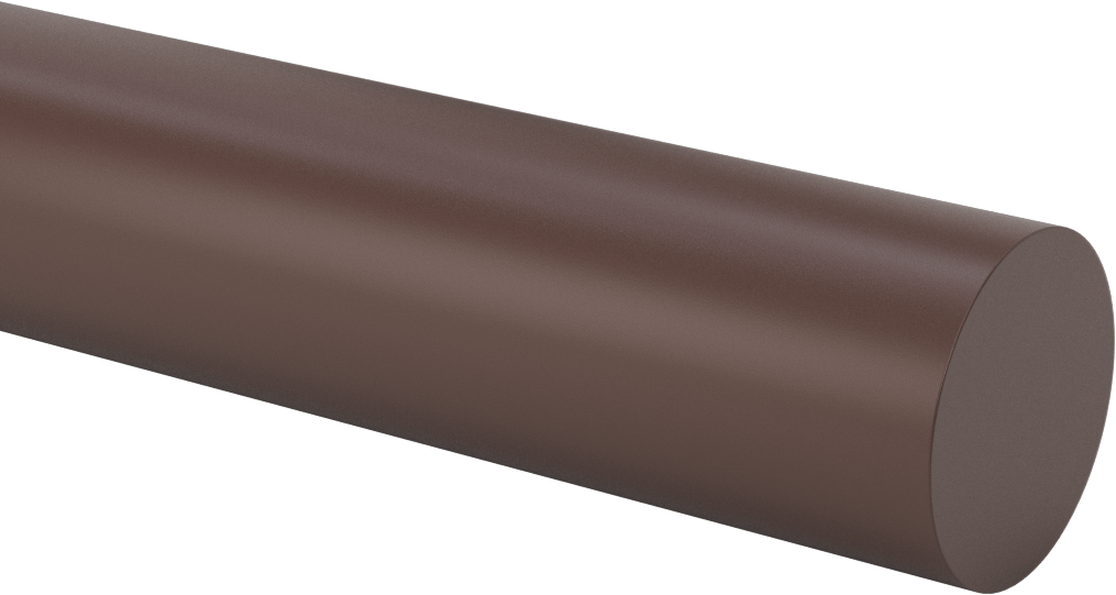 Kaygan Delrin® Asetal AF Reçine Çubuk, 1-3/4" Çap